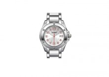 Zegarek ZIPPO srebrna tarcza, stalowa bransoletka ZZ45015