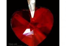 Zawieszka serce Swarovski - Heart Light Siam