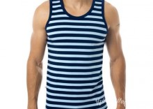 Podkoszulek Clever Moda Navy Stripes