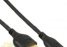Kabel InLine Mini HDMI na HDMI High Speed z Ethernet 1.8m - czarny
