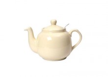 Dzbanek do herbaty z filtrem 1,2l kremowy, London Pottery
