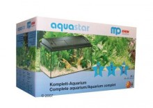 Akwarium MP Aquastar 60 - zestaw - czarny, bez szafki pod akwarium