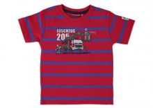 SALT AND PEPPER Boys Mini T-shirt FEUERWEHR stripe red