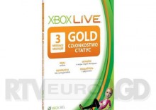 Xbox 360 Doadowanie Xbox Live Gold Card 3 m-ce zdrapka